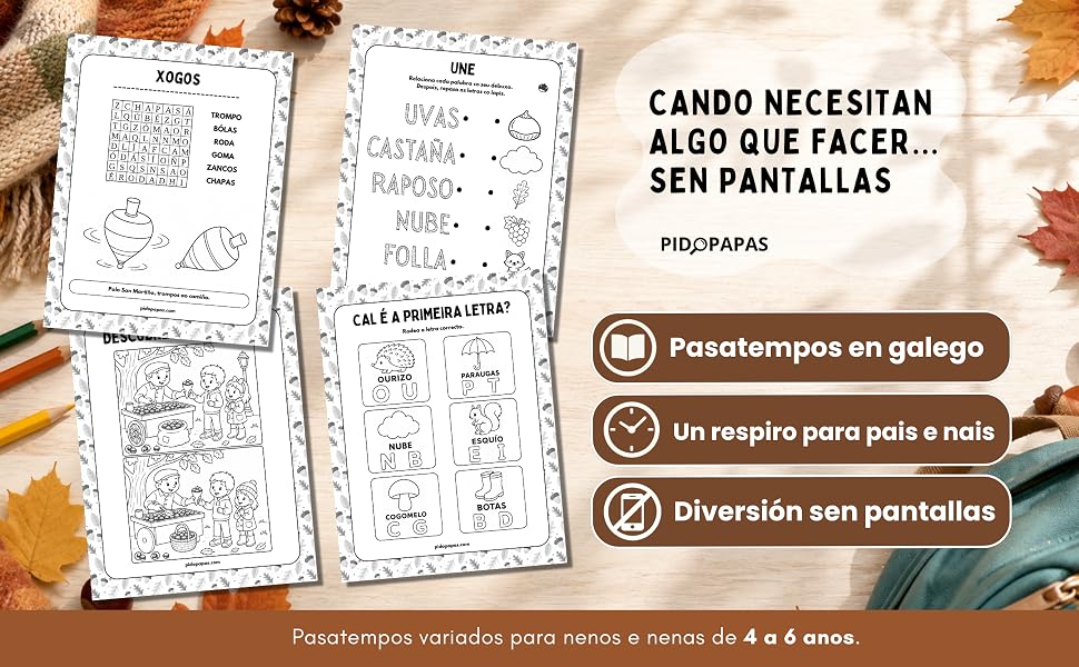 CADERNO DE OUTONO DE 4 A 6 ANOS