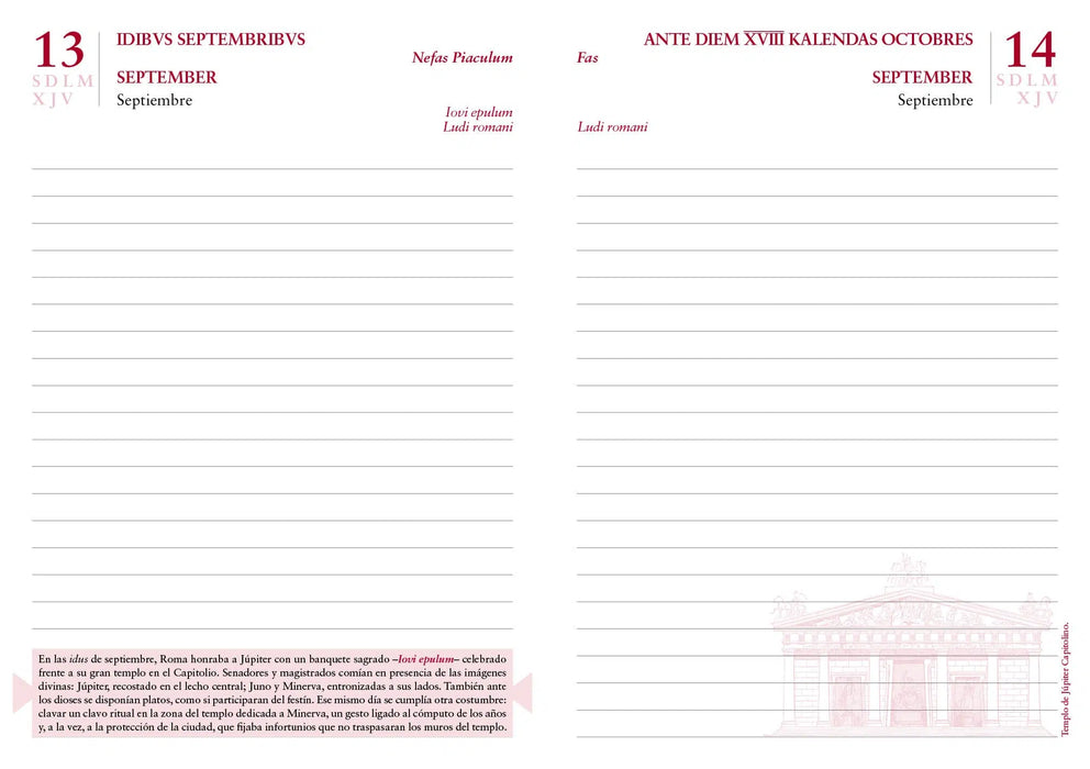 AGENDA ANTIGUA ROMA AL DÍA