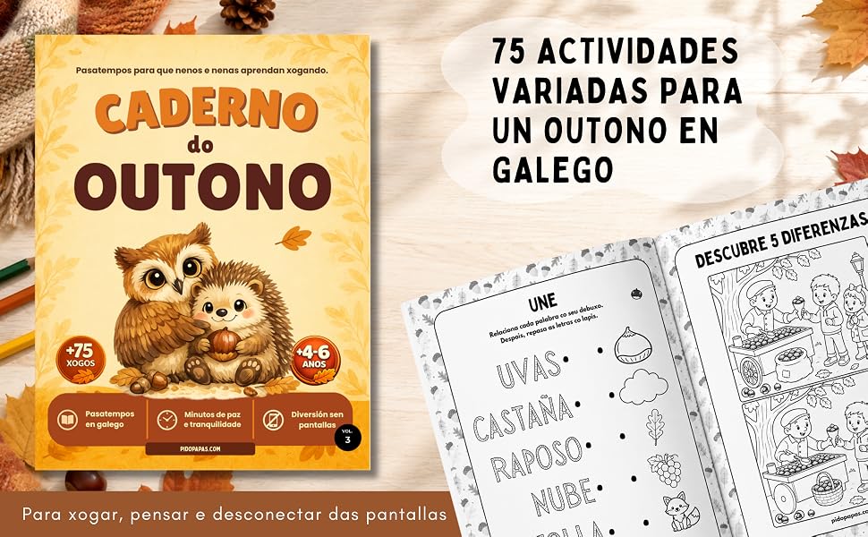 CADERNO DE OUTONO DE 4 A 6 ANOS