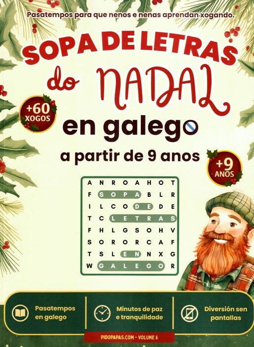 SOPA DE LETRAS DO NADAL EN GALEGO A PARTIR DE 9 ANOS
