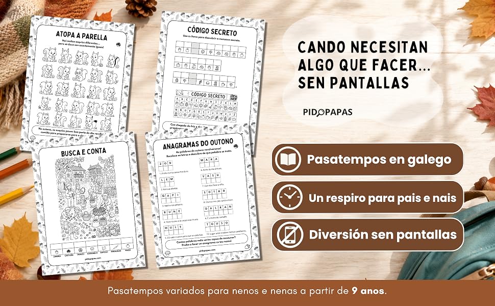 CADERNO DE OUTONO A PARTIR DE 9 ANOS