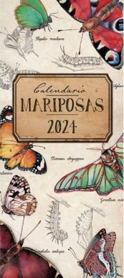 CALENADRIO DE PARED MARIPOSAS 2024