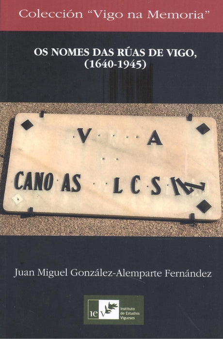 NOMES DAS RUAS DE VIGO.(1640-1945